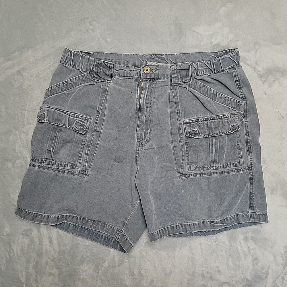 Bert‎ Pulitzer Outdoor Cargo Shorts Men 36 Faded Gray Gorpcore Hiking Utility